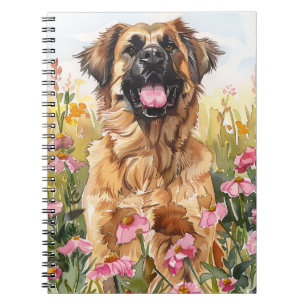 Leonberger Watercolor Journal Anteckningsbok