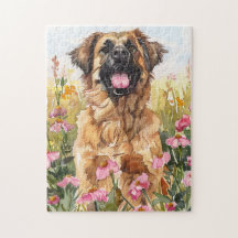 Leonberger Watercolor Puzzle