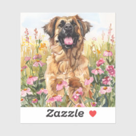 Leonberger Watercolor Sticker (Die-cut) Klistermärken