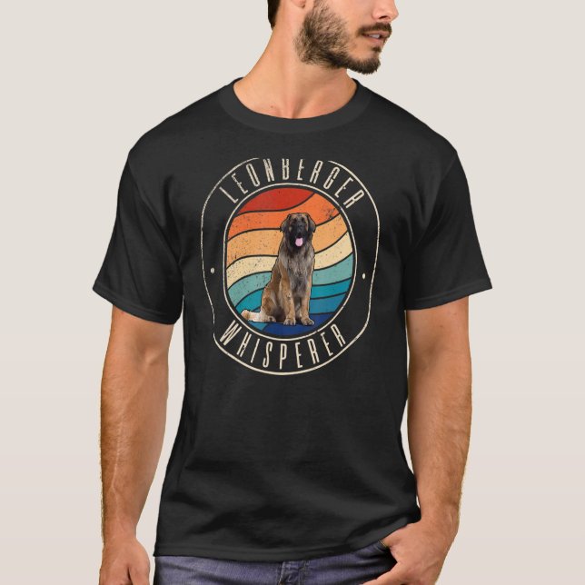 Leonberger Whisperer T Shirt (Framsida)