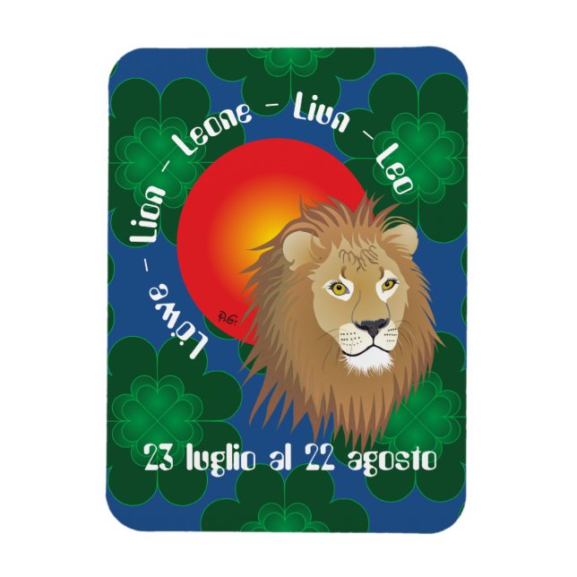 Leone 23 luglio al 22 agosto Premium Flexi Magnet (Vertikal)