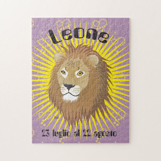 Leone 23 luglio al 22 agosto Puzzle Pussel (Vertikal)