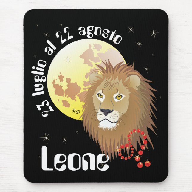 Leone 23 luglio al 22 agosto Tappetini per mouse Musmatta (Framsidan)