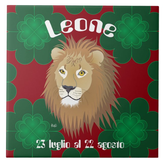 Leone 23 luglio al 22 agosto Tile Kakelplatta (Framsidan)