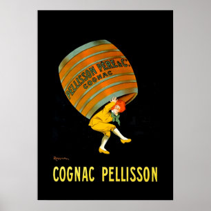 Leonetto Cappiello Art Deco-bild Cognac Pellisson Poster