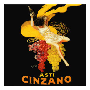 Leonetto Cappiello Cinzano Cocktail-reklam Fototryck
