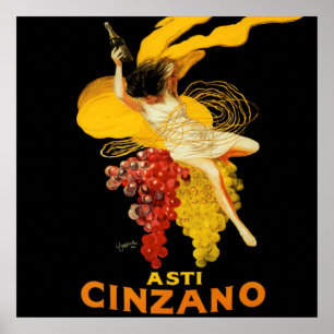 Leonetto Cappiello Cinzano Cocktail-reklam Poster
