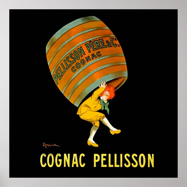Leonetto Cappiello Cognac Pelisson Advertising Poster (Framsidan)