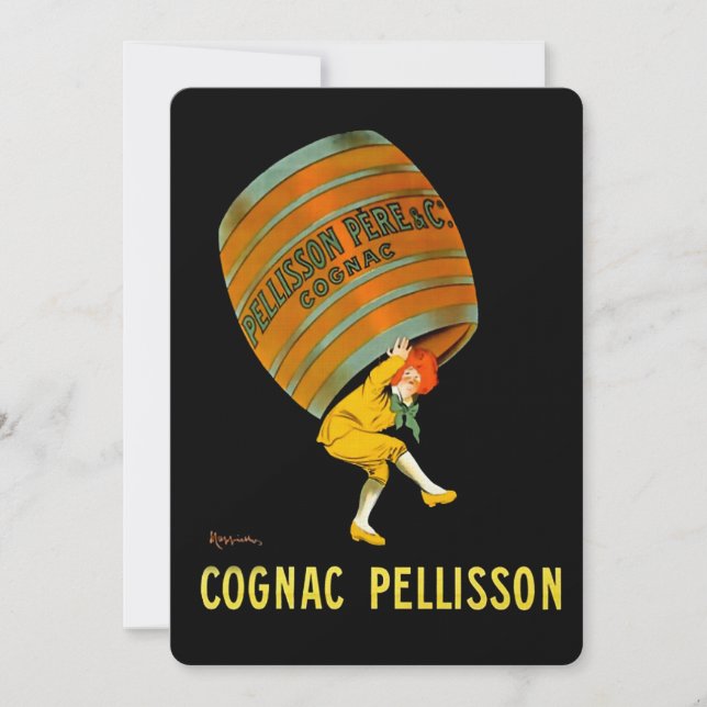 Leonetto Cappiello Cognac Pelisson Reklam Inbjudningar (Framsida)