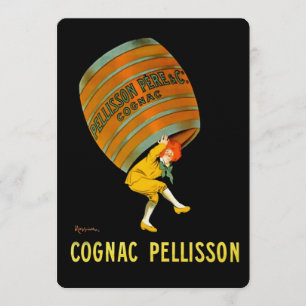 Leonetto Cappiello Cognac Pelisson-reklam Inbjudningar