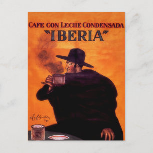 Leonetto Cappiello Iberia Kaffe Reklam Vykort