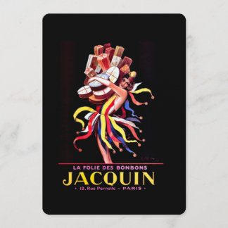 Leonetto Cappiello Jacquin Bonbon-reklam Inbjudningar