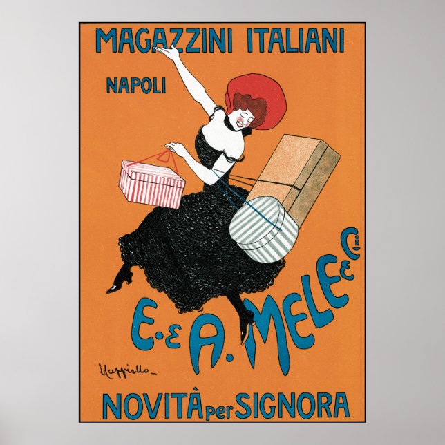 Leonetto Cappiello Magazzini Italiani Poster (Framsidan)