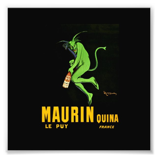 Leonetto Cappiello Maurin Apertif Advertising Fototryck (Framsidan)