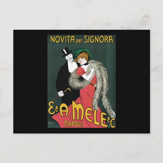 Leonetto Cappiello Novita Per Signora Vykort (Framsida)