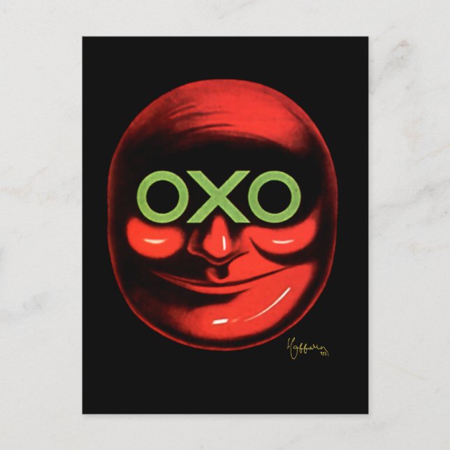 Leonetto Cappiello OXO Advertising Poster Vykort (Framsida)