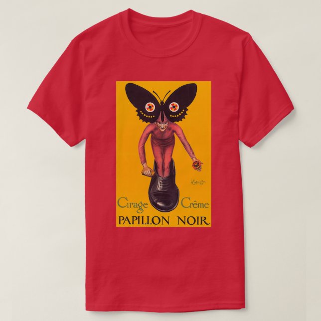 Leonetto Cappiello Papillon Noir 1921 T Shirt (Design framsida)
