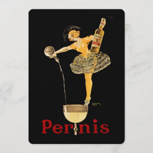 Leonetto Cappiello Pernis Vin Reklamaffisch Inbjudningar