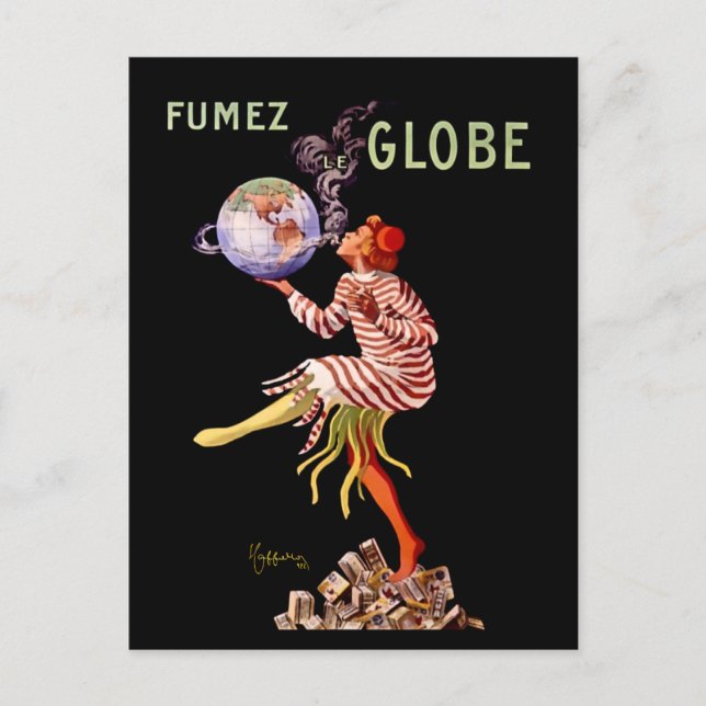 Leonetto Cappiello Poster att tobaksreklamen  Vykort (Framsida)