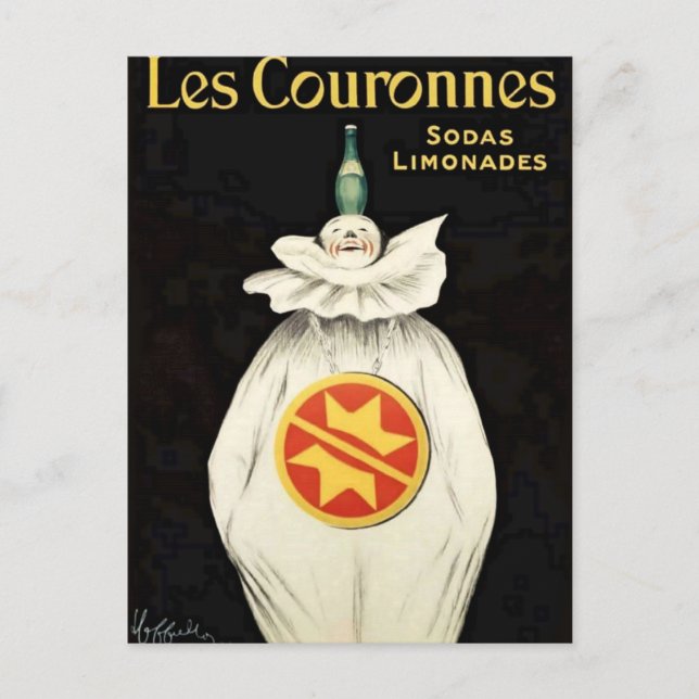 Leonetto Cappiellos reklamblad för Crowns Soda Vykort (Framsida)