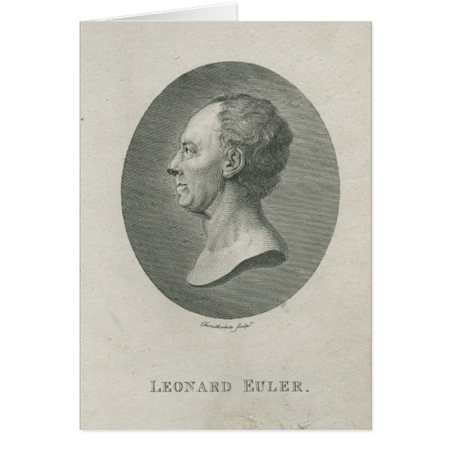 Leonhard Euler Hälsningskort (Framsidan)