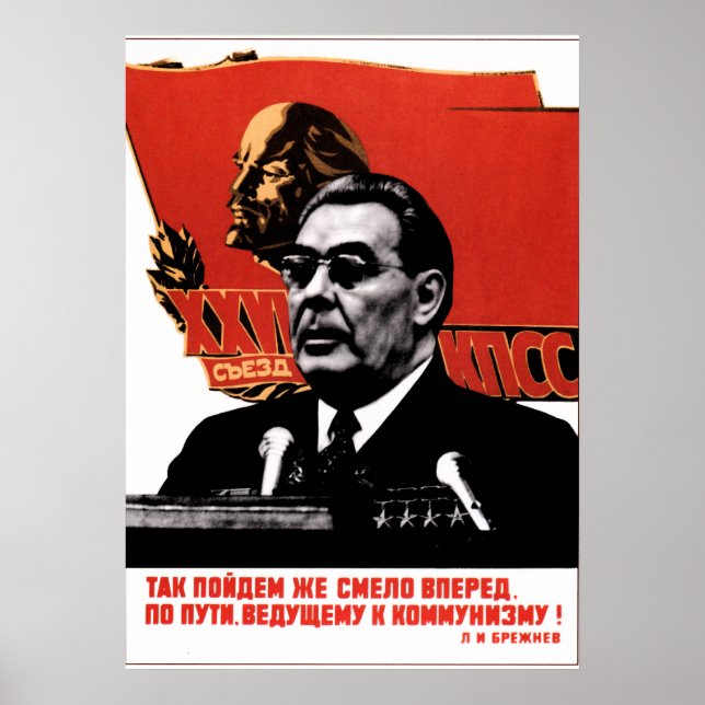 Leonid Ilyich Brezhnev - Sovjetunionens generalsek Poster (Framsidan)