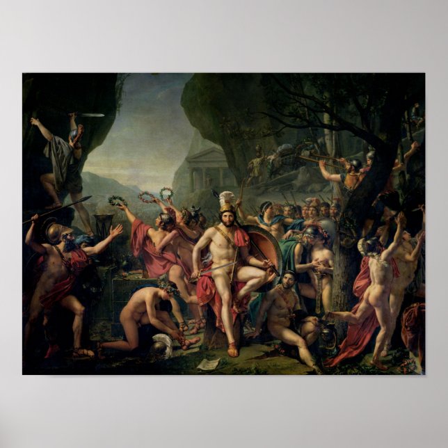 Leonidas at Thermopylae, 480 BC, 1814 Poster (Framsidan)