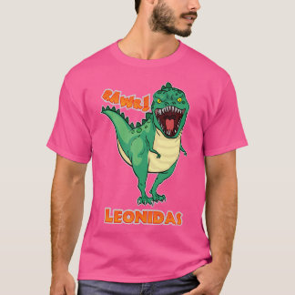 Leonidas Namn Personlig Anpassningsbar Dinosaur Ra T Shirt