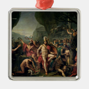 Leonidas på Thermopylae, 480 BC, 1814 Julgransprydnad Metall