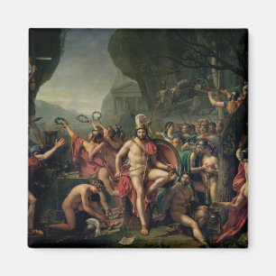 Leonidas på Thermopylae, 480 BC, 1814 Magnet