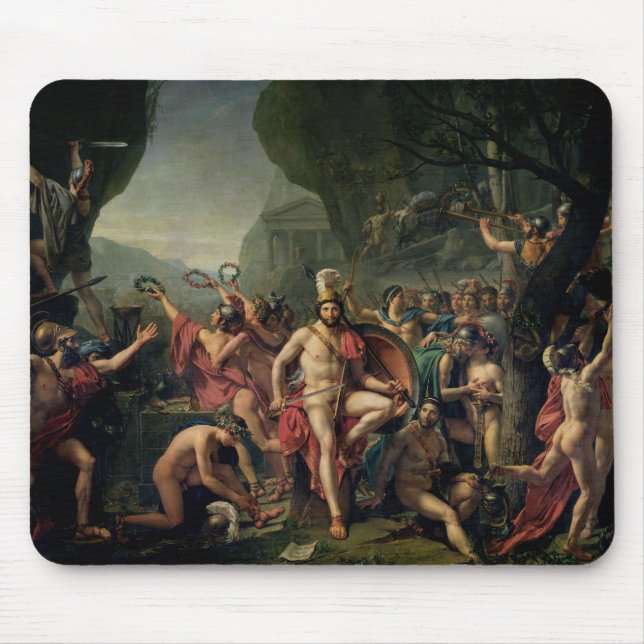 Leonidas på Thermopylae, 480 BC, 1814 Musmatta (Framsidan)