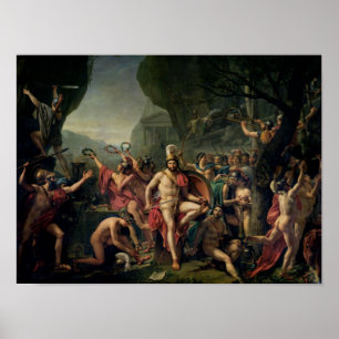 Leonidas på Thermopylae, 480 BC, 1814 Poster