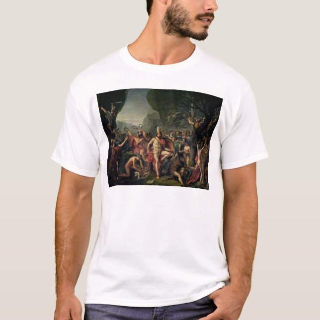 Leonidas på Thermopylae, 480 BC, 1814 Tee (Framsida)