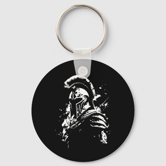 Leonidas Spartan Helmet Gym Sparta Workout Grekisk Nyckelring (Framsida)