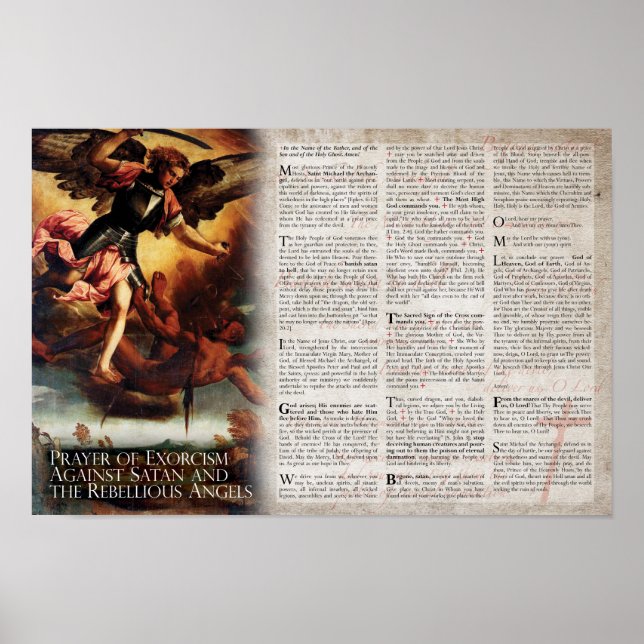 Leonine Prayer of Exorcism Poster (Framsidan)