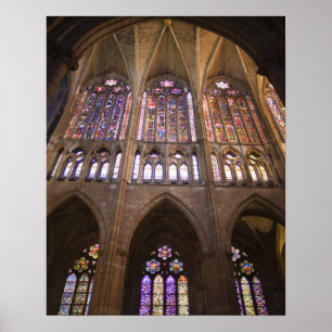 Leons katedral, invändiga glasmålningar poster