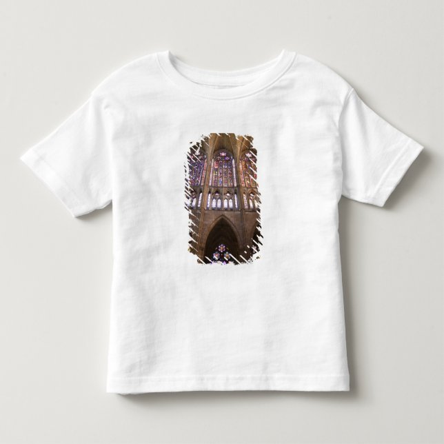 Leons katedral, invändiga glasmålningar t shirt (Framsida)