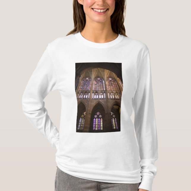 Leons katedral, invändiga glasmålningar tee shirt (Framsida)