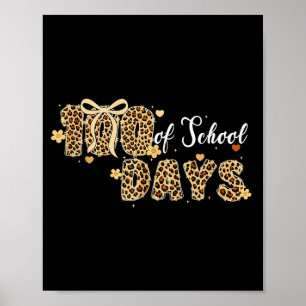 Leopard 100 dagar på skolan roliga barn lärare tje poster