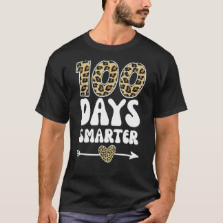 Leopard 100 dagar Smarter Teacher Student 100-dage T Shirt
