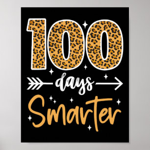 Leopard 100-dagarsdag för skollärarbarn 100 dagar poster