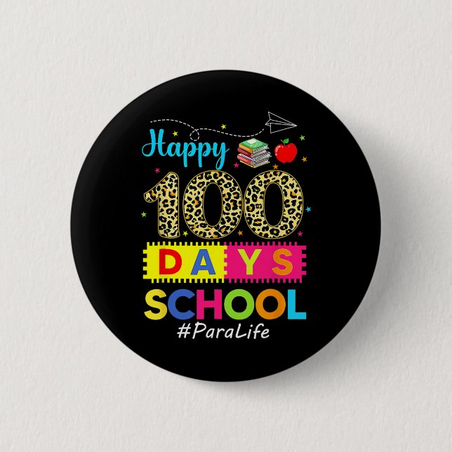 Leopard 100-dagarsdag i skolpara Life 100 dagar Sm Knapp (Framsida)