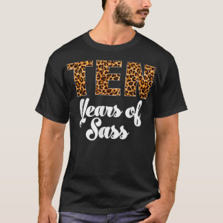 Leopard 10:e födelsedagen 10:e födelsedagen T Shirt