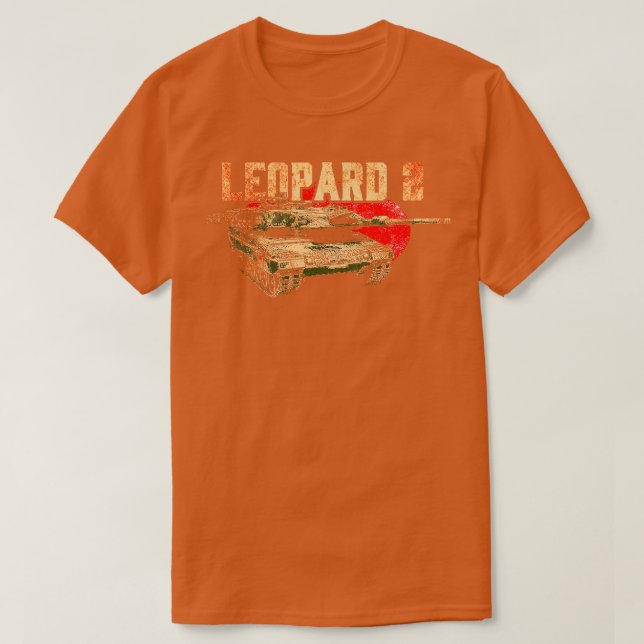 Leopard 2 Tank Tyskland tysk armé T Shirt (Design framsida)