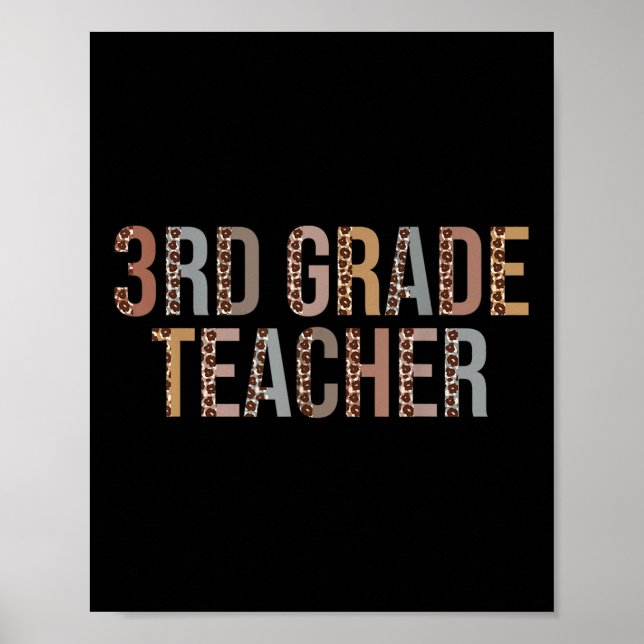 Leopard 3:e Klass Lärare förser Läraren med pengar Poster (Framsidan)