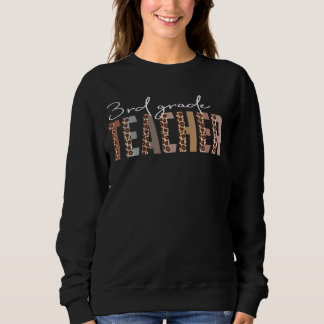 Leopard 3:e Klass-läraren Funny Job Title School W T Shirt