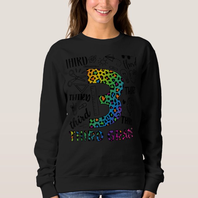 Leopard 3:e Klass-typografigruppen Tredje Klass-te T Shirt (Framsida)