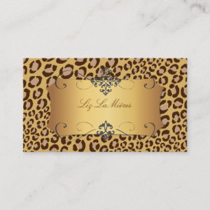 Leopard/affärskort Visitkort