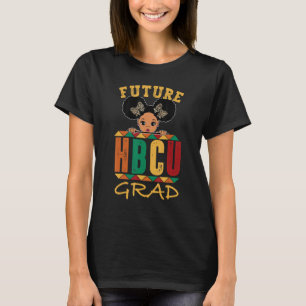 Leopard African Girl Funny Future HBCU Grad Black T Shirt
