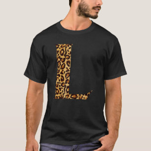 Leopard Alphabet L Skollärare Studenter Kids T Shirt